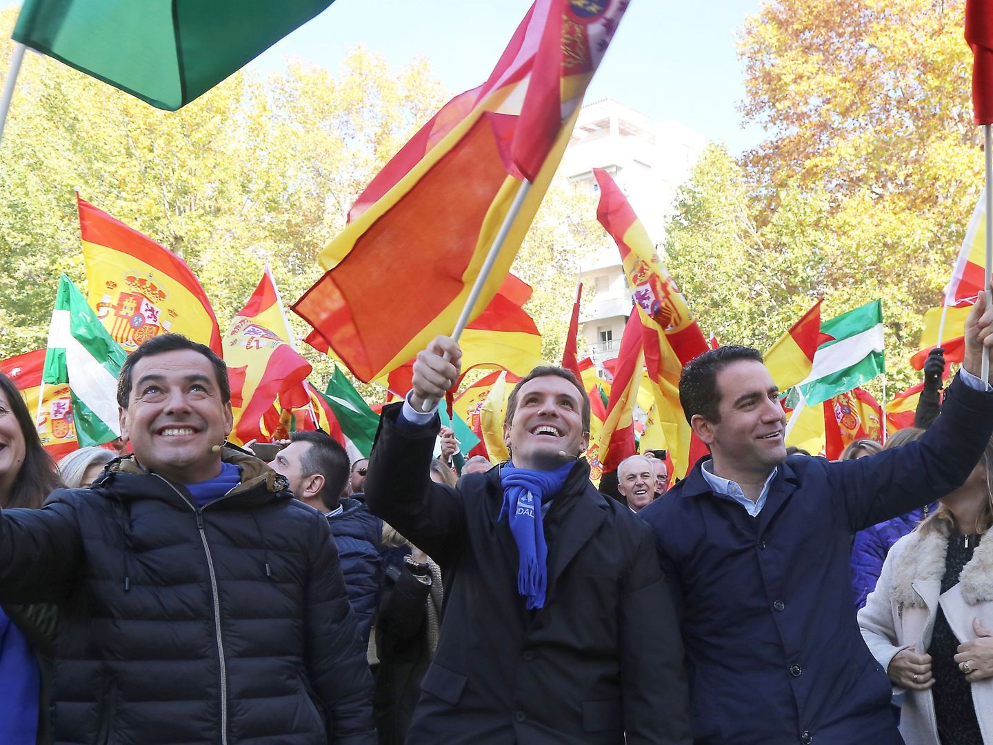 Mitin del PP en Granada de cara a las elecciones andaluzas del 2 de diciembre. (EFE)
