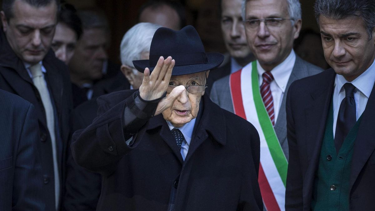 Dimite el presidente de la República Italiana, Giorgio Napolitano