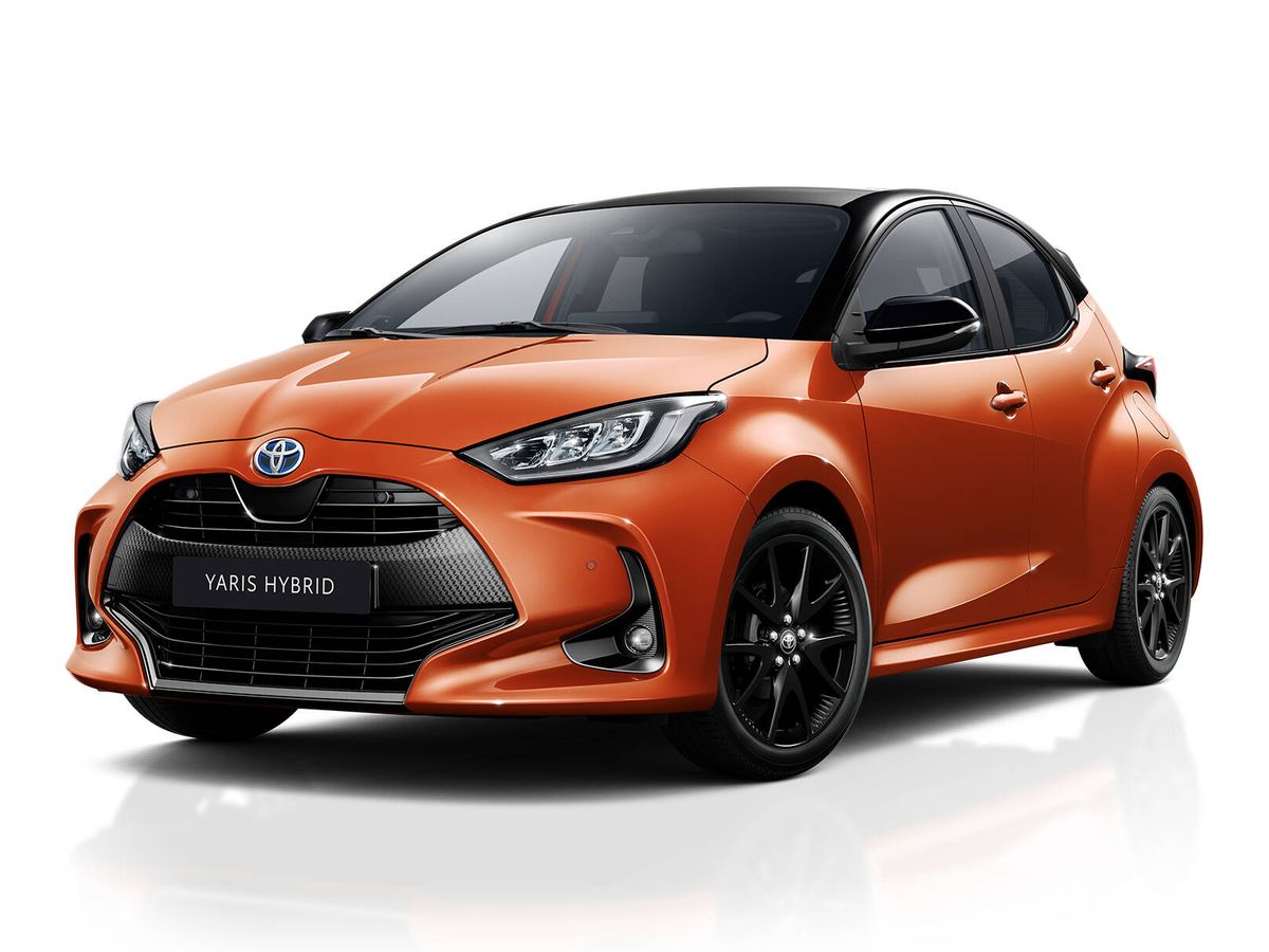 Foto: EL color Naranja Kaji es nuevo para el Yaris 2022. (Toyota)