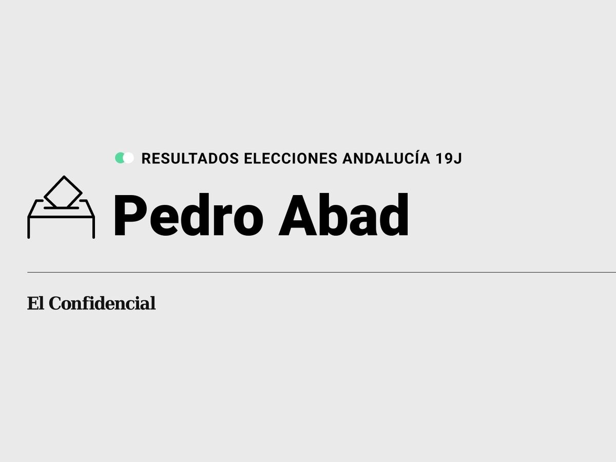 Foto: Resultados en Pedro Abad, Córdoba, de las elecciones de Andalucía 2022 este 19-J (C.C./Diseño EC)