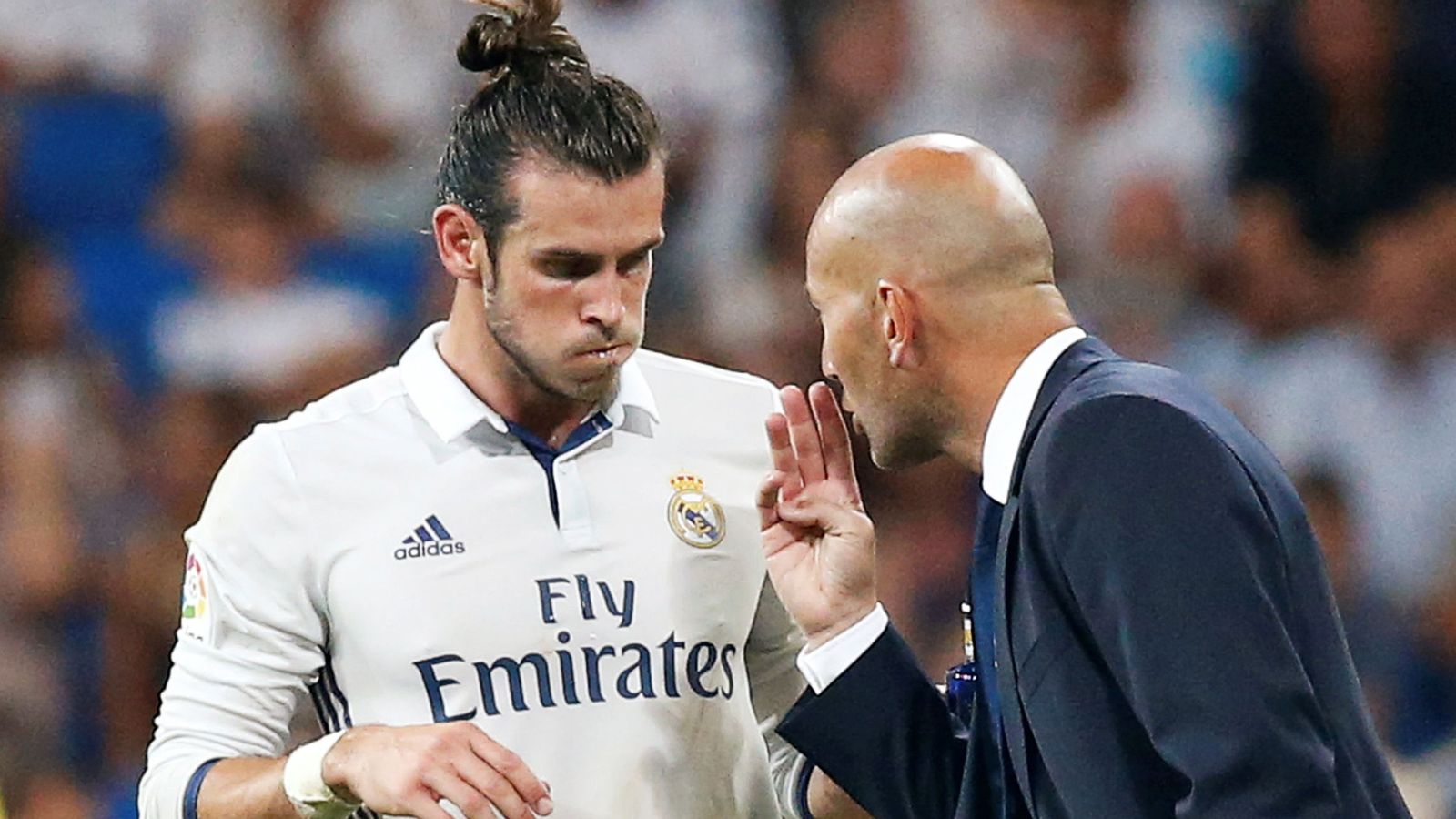 Foto: Zidane y Bale durante un partido del Real Madrid (REUTERS)