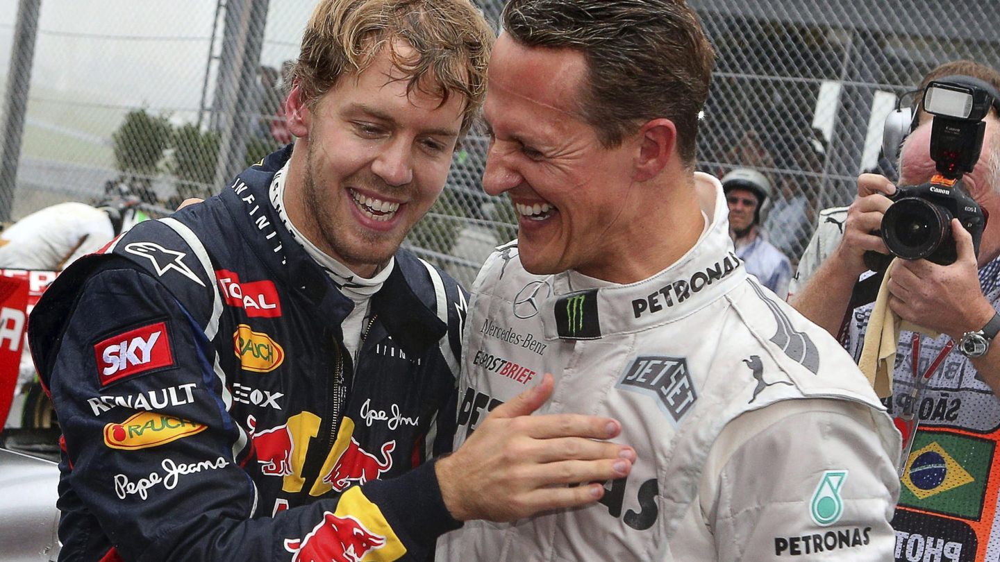 Para Sebastian Vettel, Schumacher era un ídolo de la infancia, y reconoce que aún no ha visto a nadie con su talento natural. (Reuters)