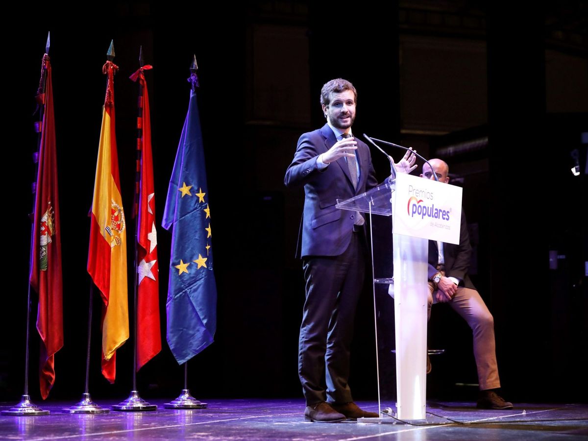 Foto: Pablo Casado en un acto del partido. (EFE)