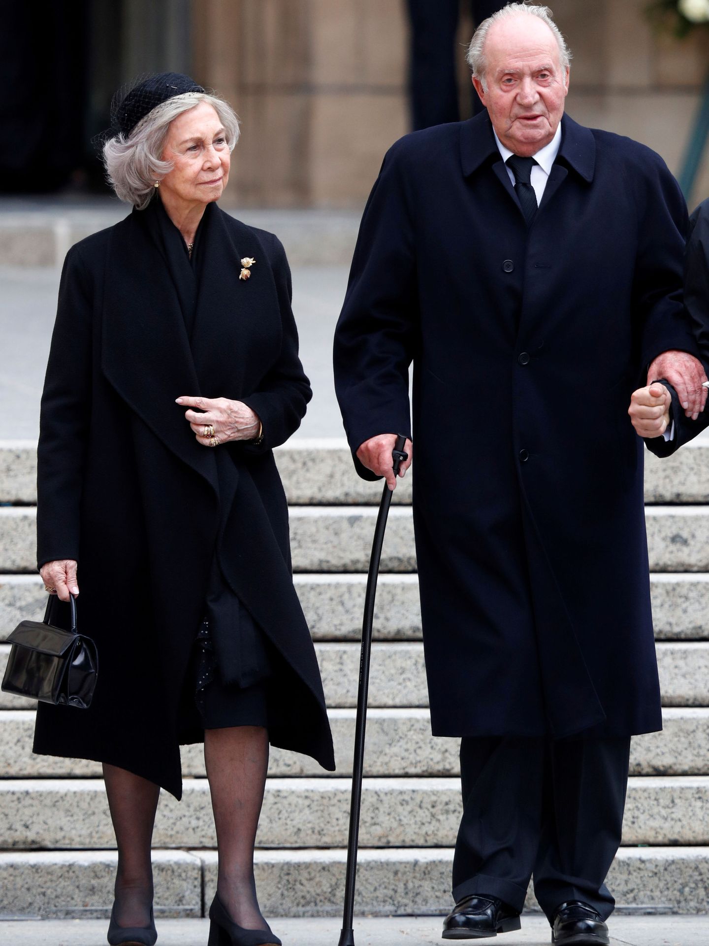 Los reyes Juan Carlos y Sofía, en el funeral de Jean de Luxemburgo el año pasado. (Reuters)