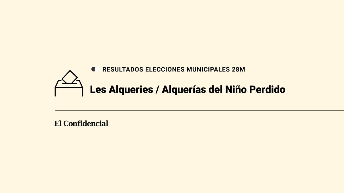 Ganador en directo y resultados en Les Alqueries / Alquerías del Niño Perdido en las elecciones municipales del 28M de 2023