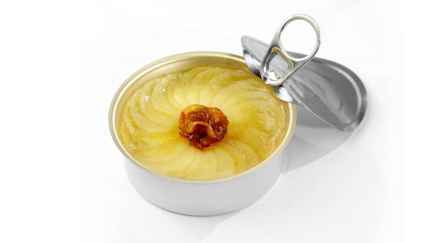 Pastel de patata y cebolla de Roscoff con trufas. (Thierry Marx)