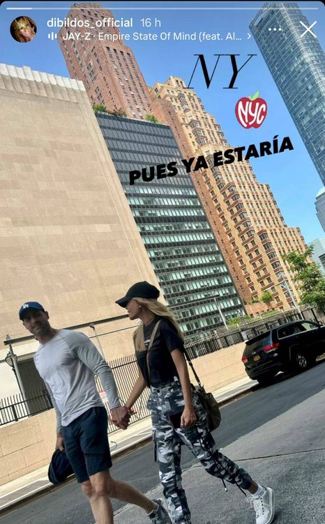 Lara Dibildos de escapa romántica en Nueva York (Instagram/@dibildos_official)