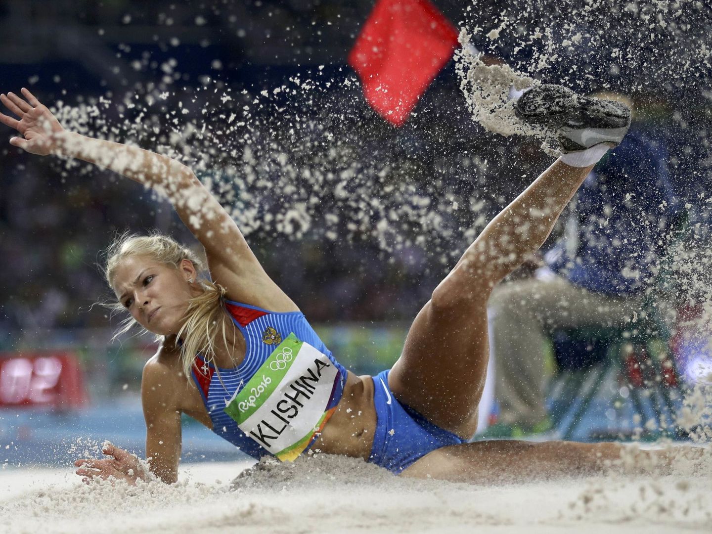 En Río de Janeiro, Darya Klishina sí pudo competir con los colores de su país. (Reuters)