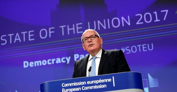 Foto: El vicepresidente de la Comisión Europea, Frans Timmermans