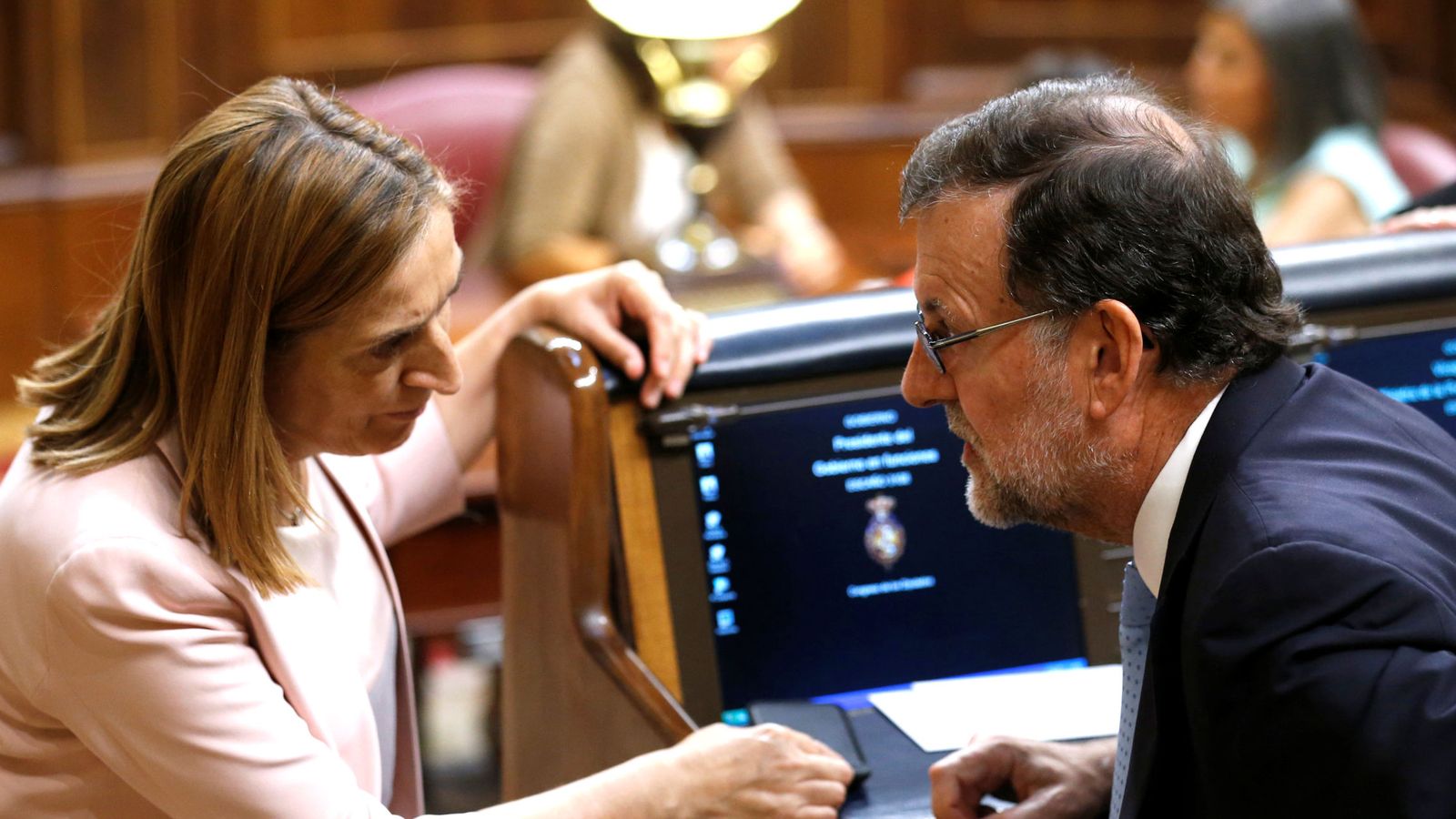 Foto: Ana Pastor y Mariano Rajoy en el Congreso de los Diputados. (Reuters)
