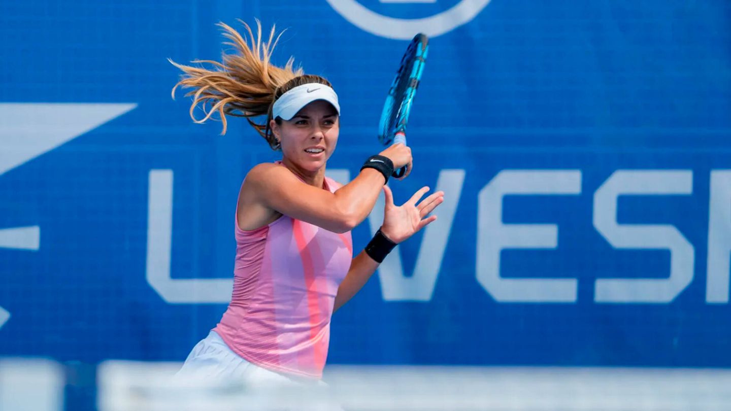 La tenista búlgara Viktoriya Tomova durante un torneo en agosto de este año. (Fuente: WTA)