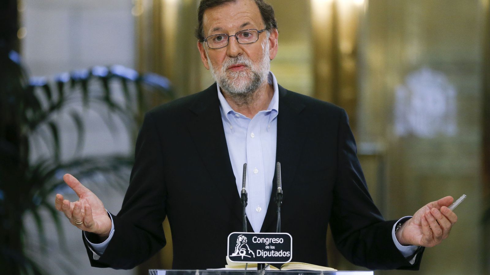 Foto: Mariano Rajoy, durante su rueda de prensa. (EFE)