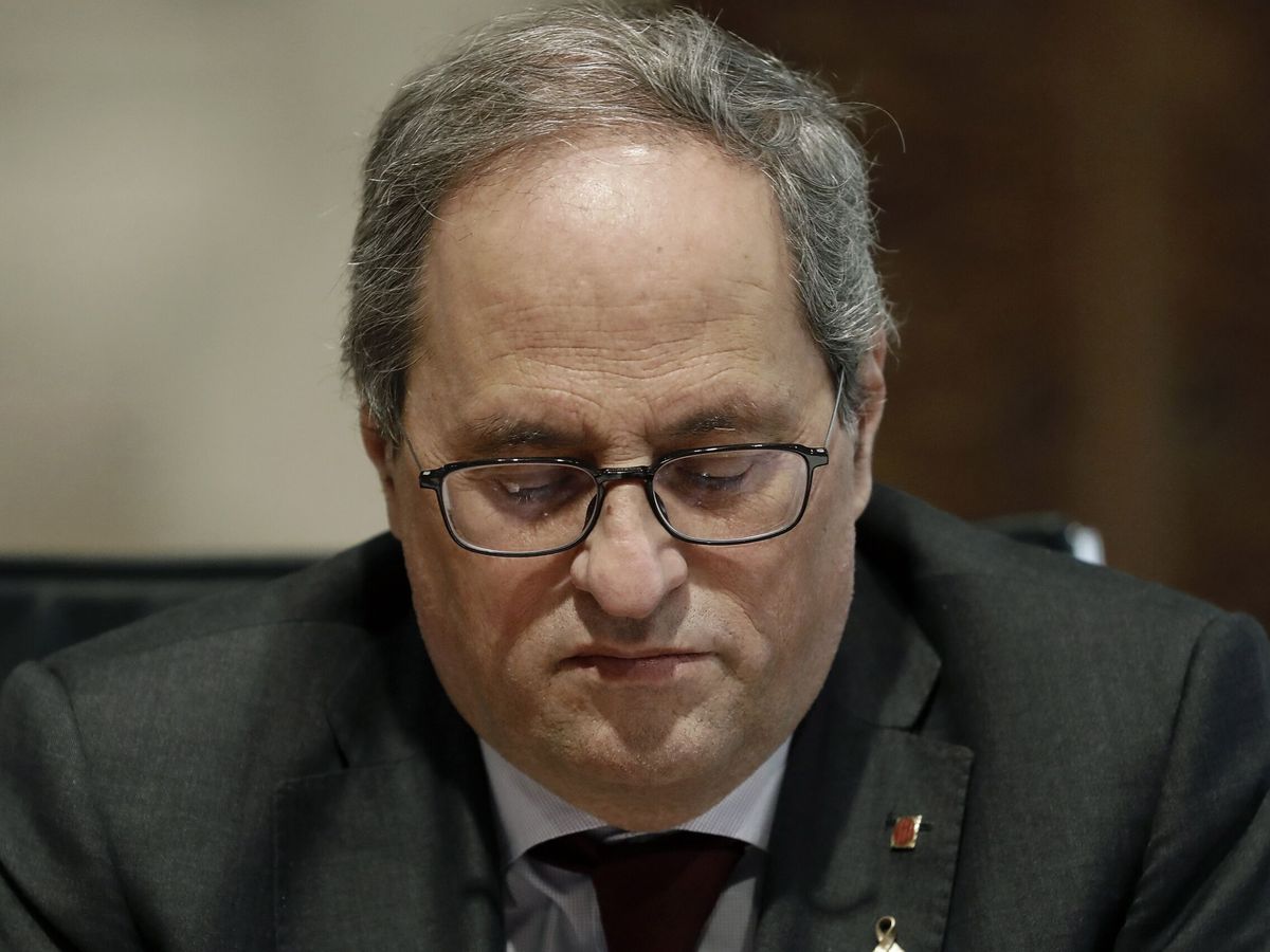 Foto: El expresidente de la Generalitat Quim Torra (EFE/Andreu Dalmau)