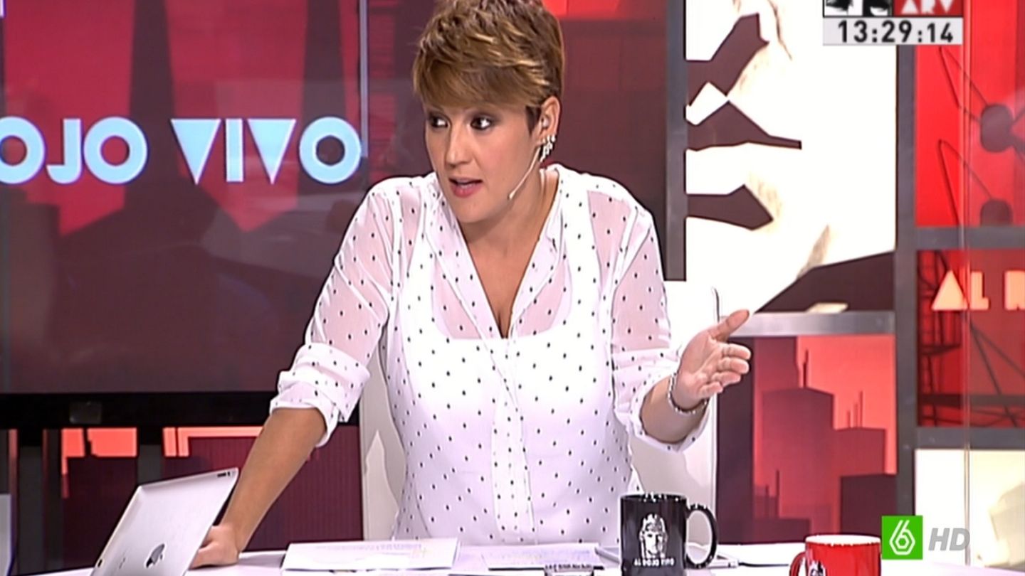 Cristina Pardo durante el programa 'Al rojo vivo'. (La Sexta)