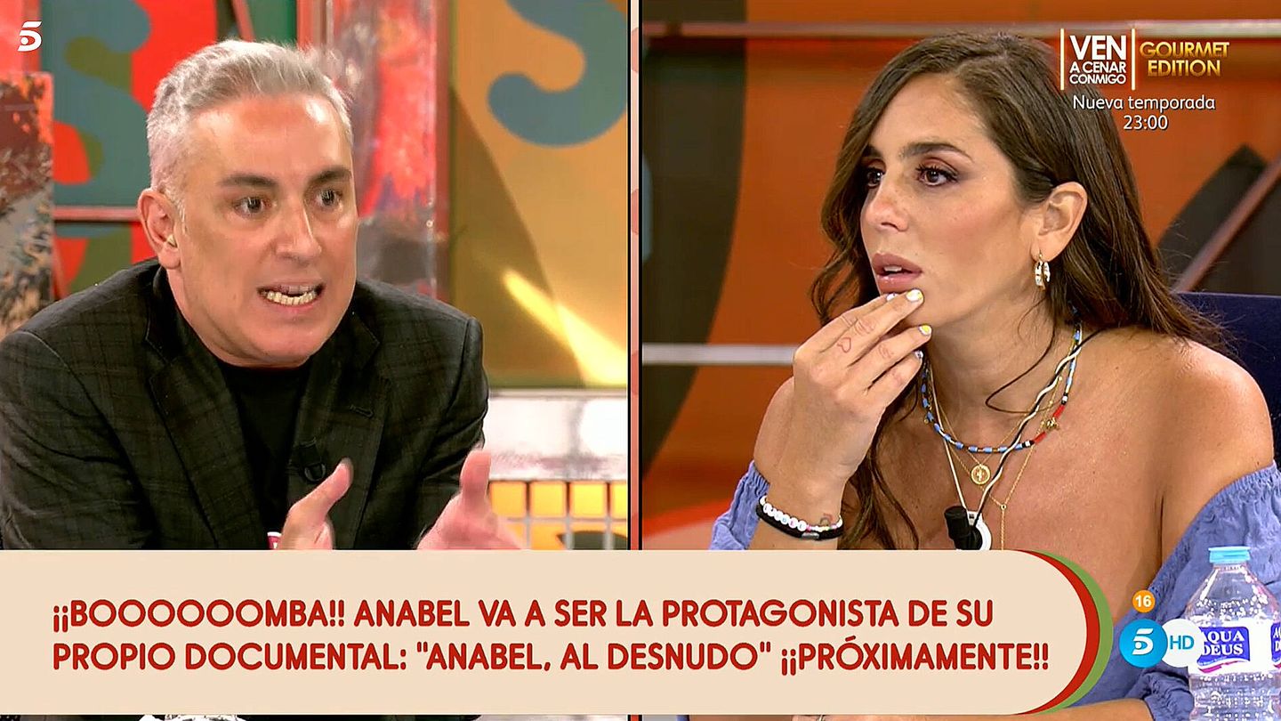 Kiko Hernández y Anabel Pantoja, en 'Sálvame'. (Telecinco)