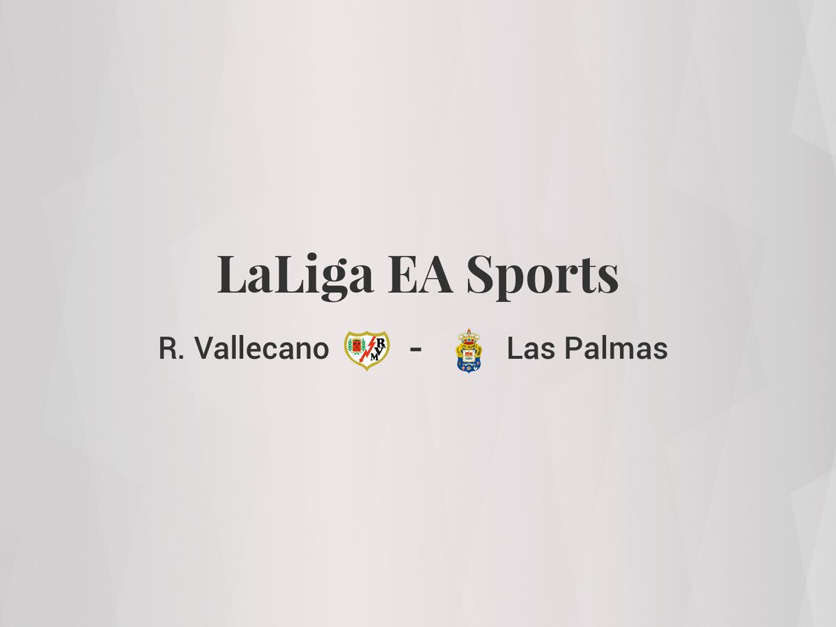 Foto: Resultados Rayo Vallecano - Las Palmas de LaLiga EA Sports (C.C./Diseño EC)