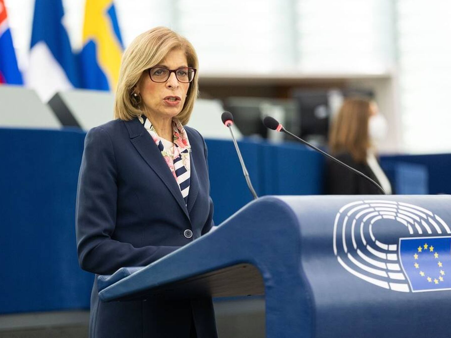 La responsable europea de Sanidad y Consumo, Stella Kyriakides. (Parlamento Europeo)