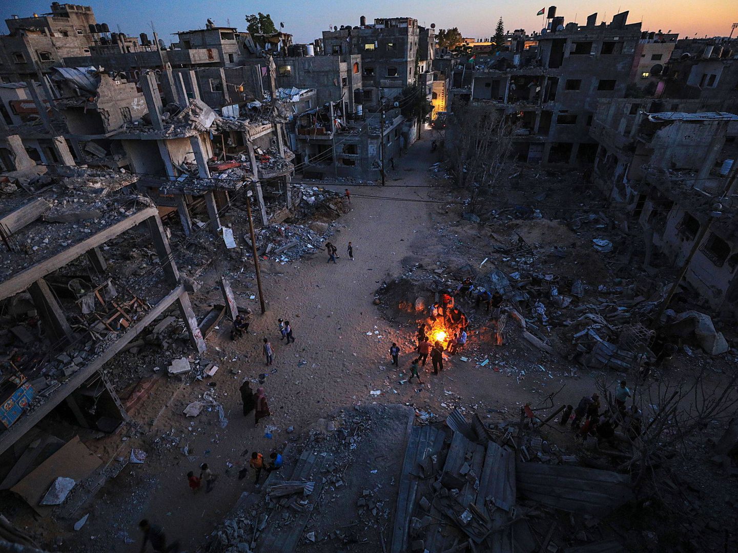 Ciudad de Beit Hanoun, en Gaza. (EFE / Mohammed Saber)