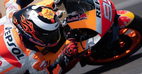 Foto: Jorge Lorenzo sobre su Honda en Jerez. (@Lorenzo99)