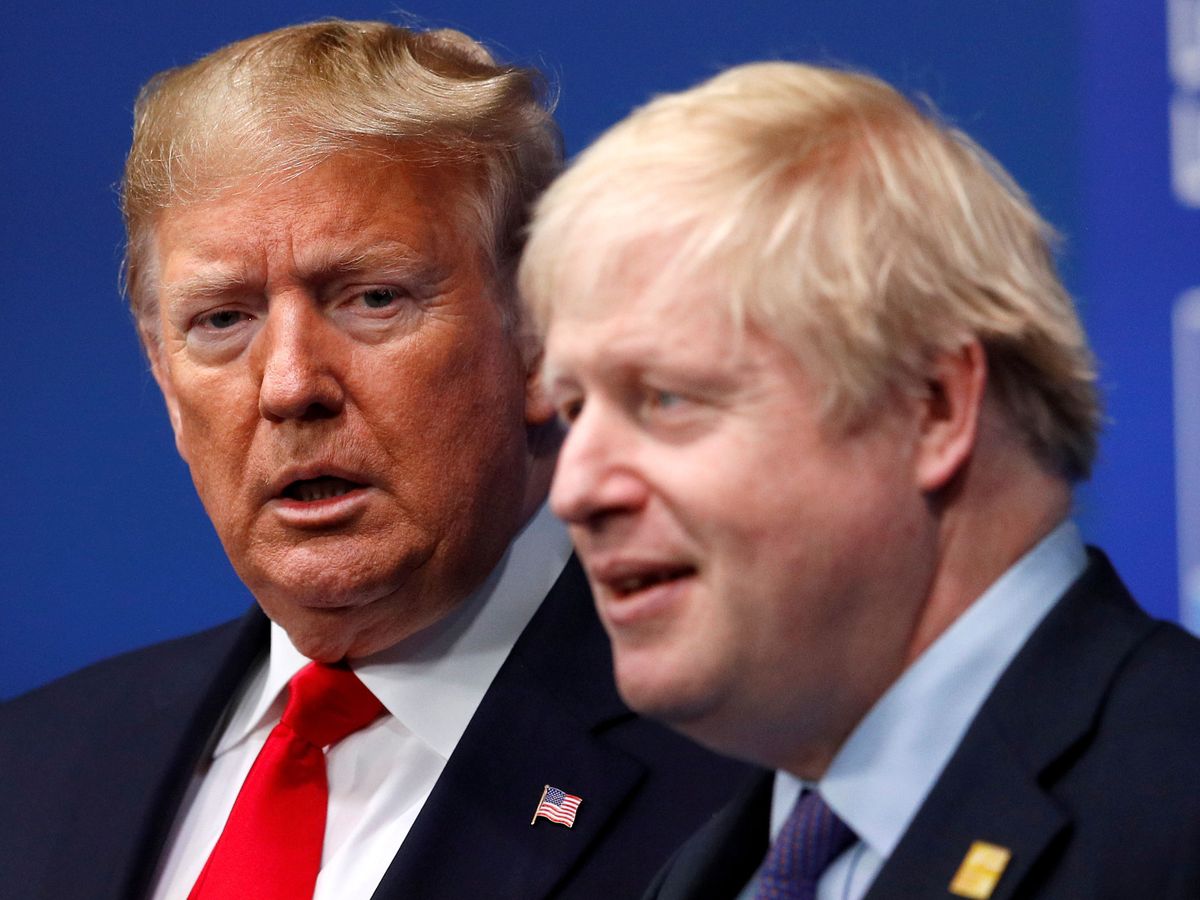 Foto: Foto de archivo de Boris Johnson y Donald Trump. (Reuters)