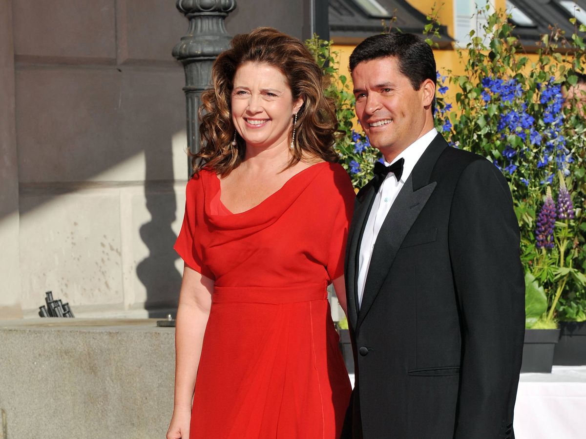 Foto: La princesa Alexia de Grecia y su marido, Carlos Morales. (Getty)