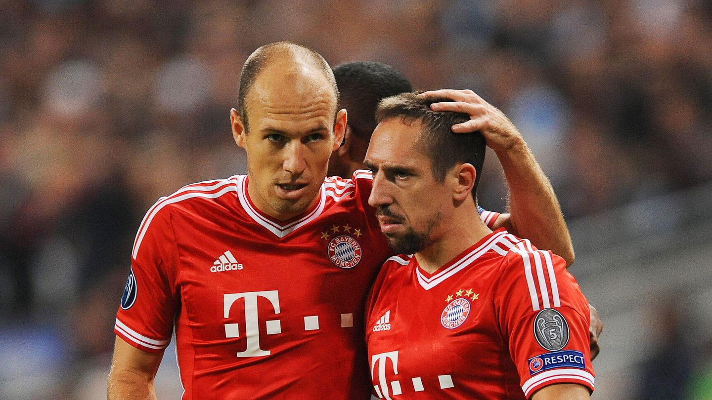Ribéry y Robben fueron dos buenos socios sobre el campo. (Reuters/Christian Hartmann)