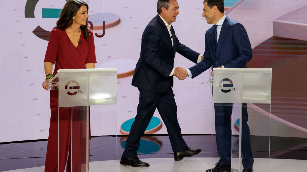 Elecciones en Andalucía | Moreno elude la oferta de gobierno de Olona en un debate marcado por la guerra cultural