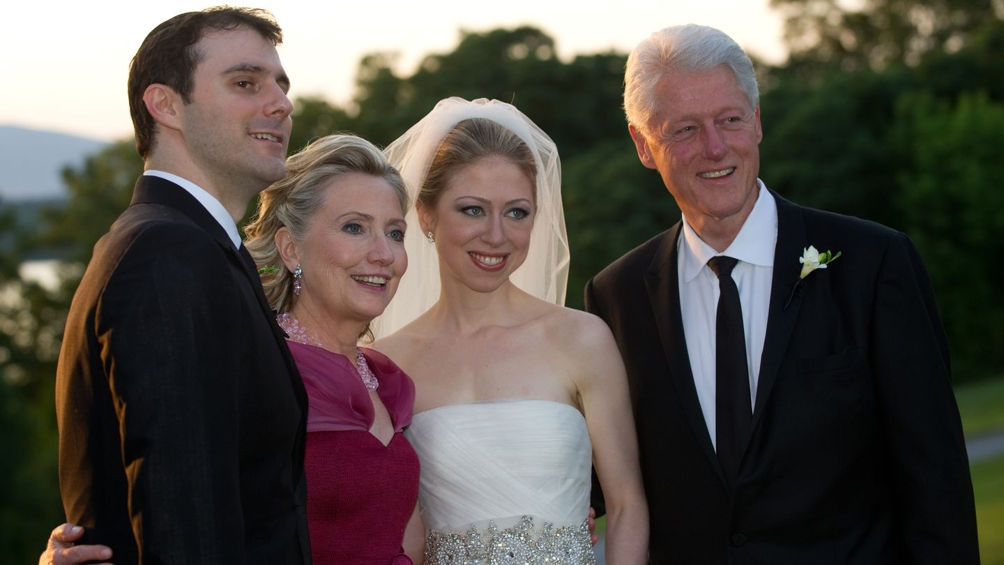 Durante la boda de Chelsea Clinton y Marc Mezvinsky (Gtres)