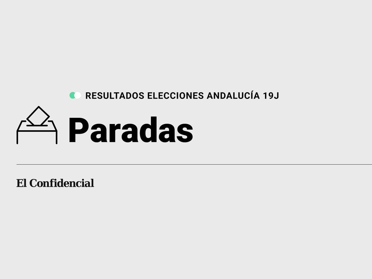 Foto: Resultados en Paradas, Sevilla, de las elecciones de Andalucía 2022 este 19-J (C.C./Diseño EC)