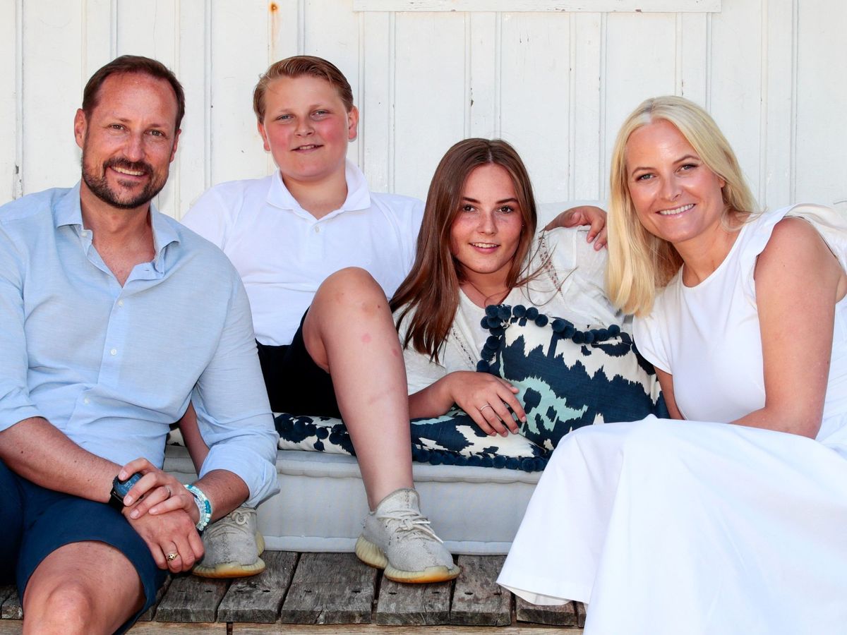 Foto: La familia real de Noruega al completo. (EFE)