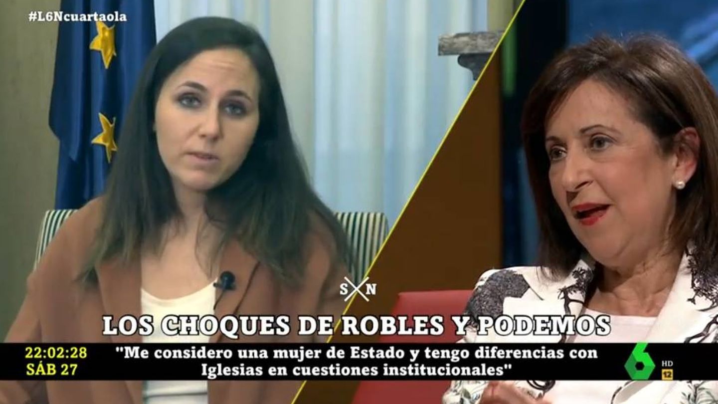 Margarita Robles hablando sobre Ione Belarra. (La Sexta).