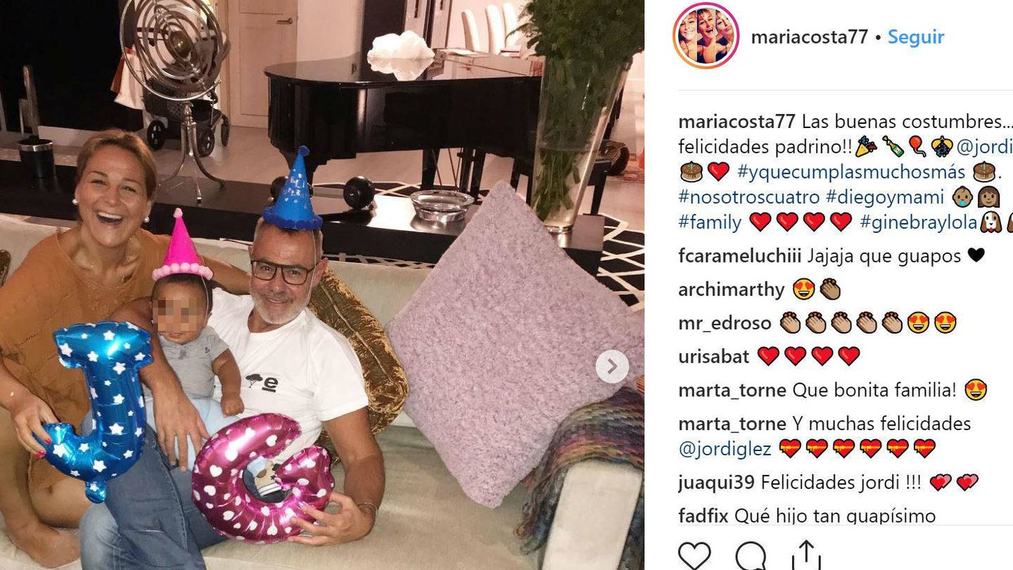María Costa junto a Jordi González. (Instagram)