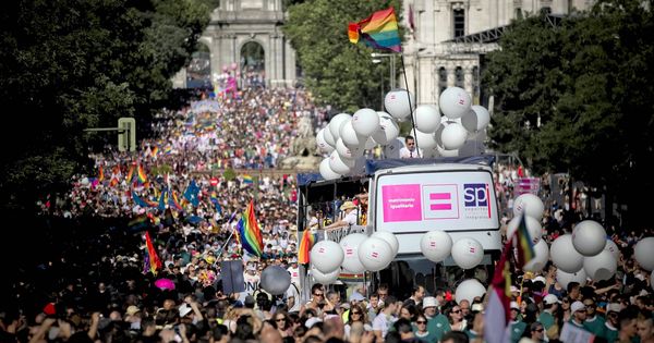Foto: Manifestación del Orgullo Gay celebrada en Madrid. (EFE)