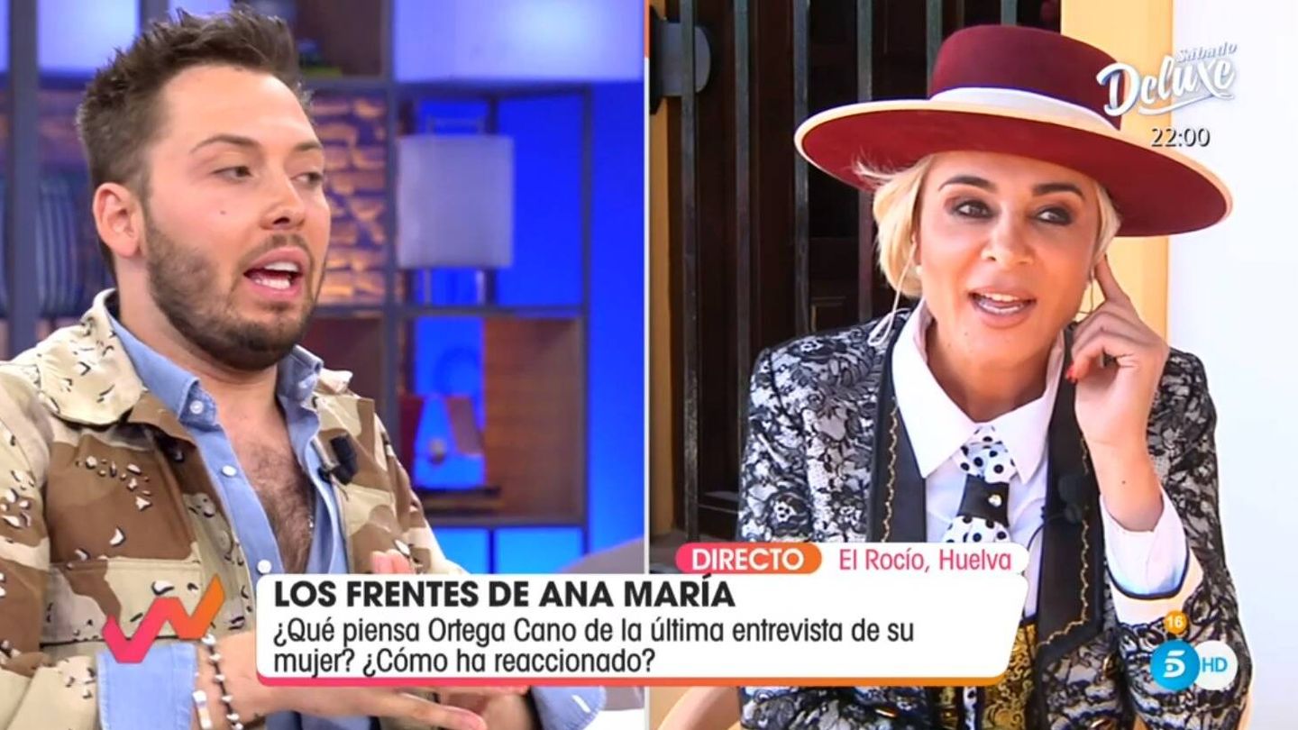 José Antonio Avilés y Ana María Aldón en 'Viva la vida'. (Mediaset España)