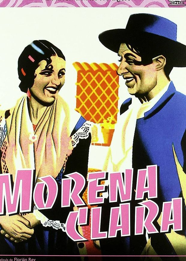 Imperio Argentina y Miguel Ligero, en el poster de 'Morena Clara'.(Divisa)