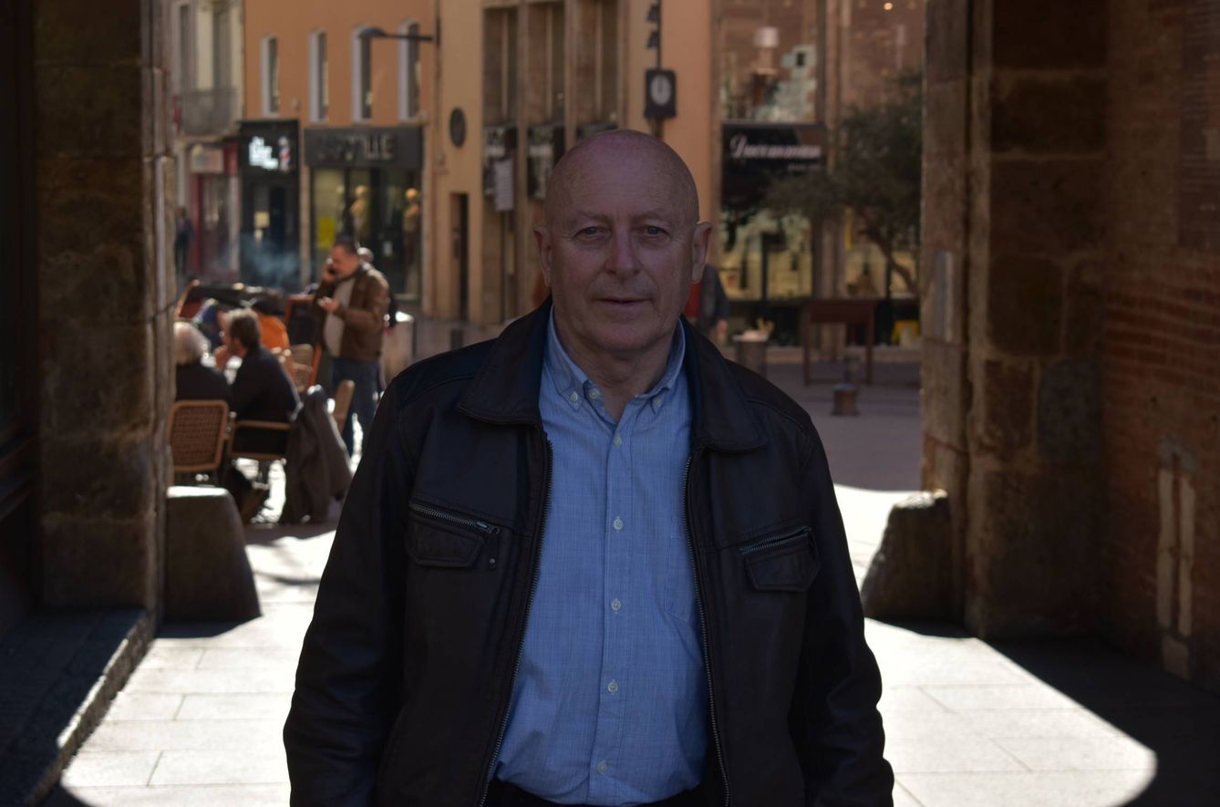 Jordi Vera, creador de Oui Au Pays Catalan y miembro de la campaña de Romain Grau para Perpiñán. (C. B.)