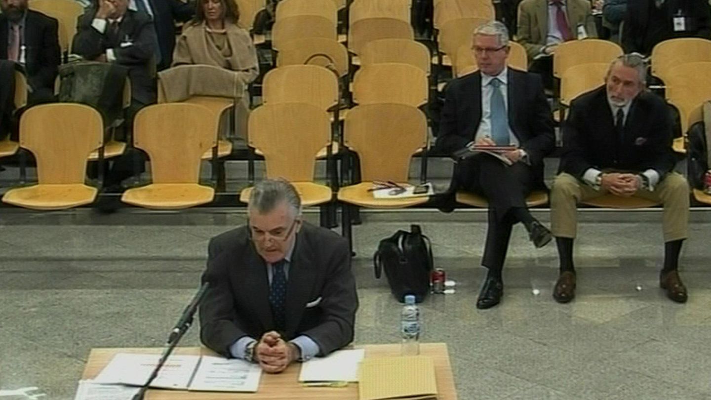 Declaración del extesorero del PP Luis Bárcenas durante el juicio de la Gürtel. (EFE)