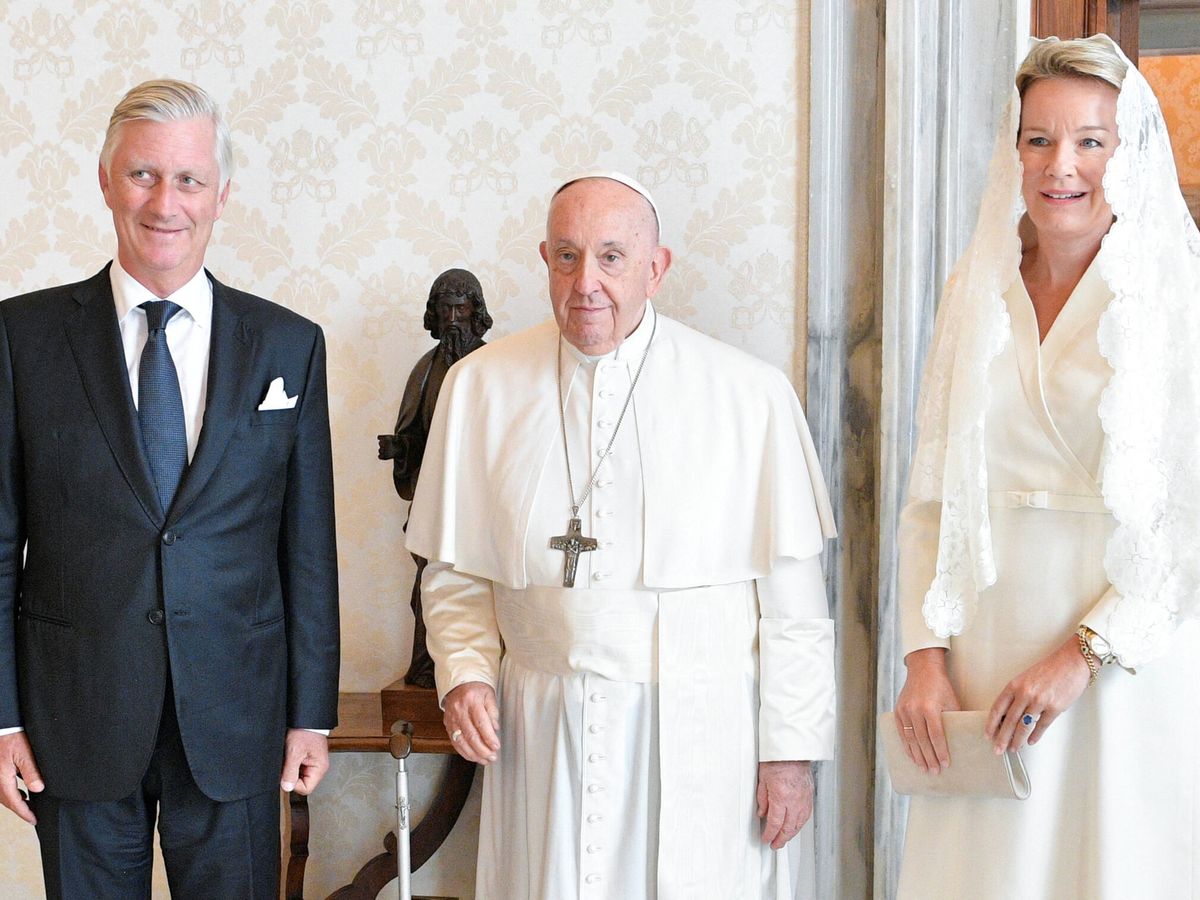 Foto: Los reyes de Bélgica junto al papa Francisco. (Reuters)