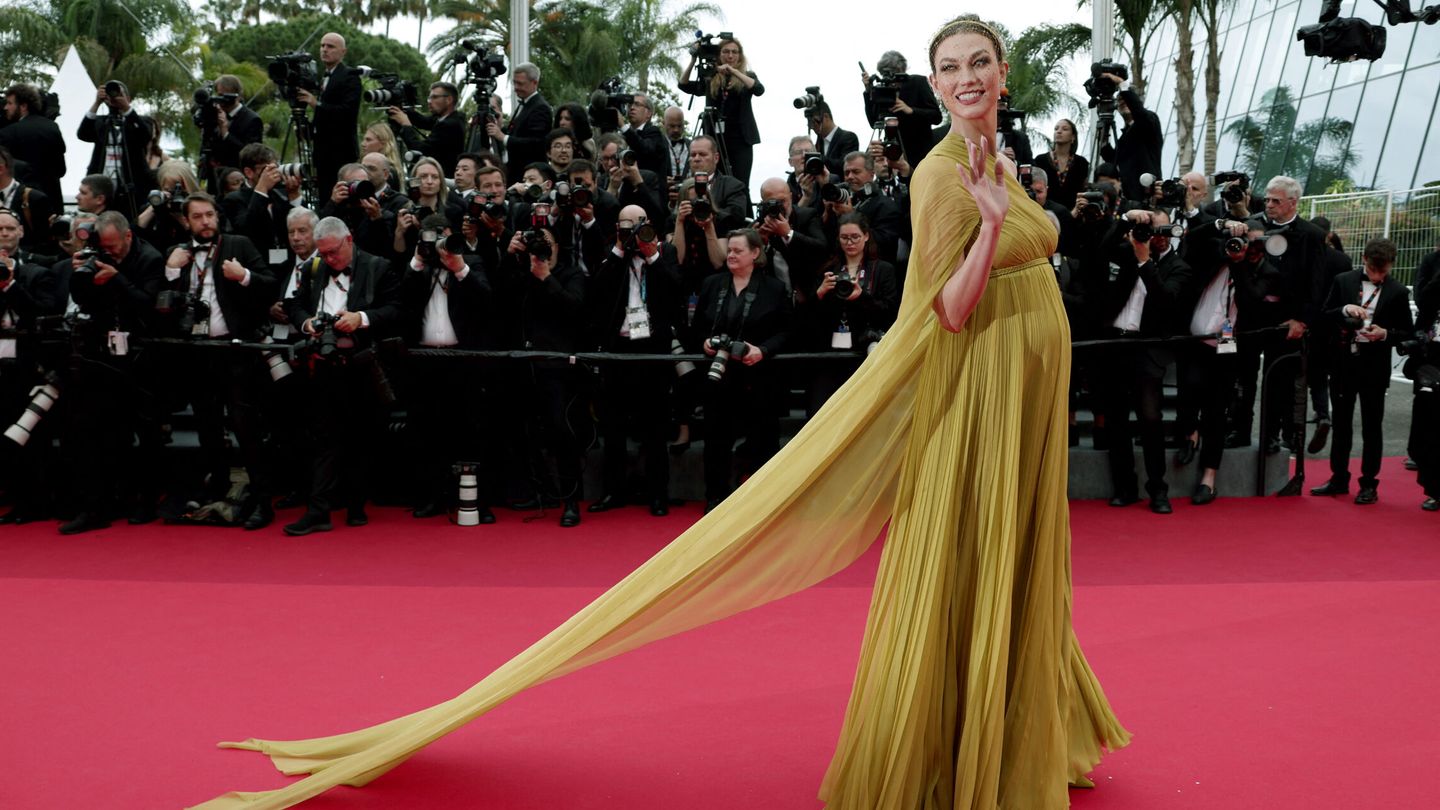 Karlie Kloss, en la alfombra roja del Festival de Cannes. (Reuters)