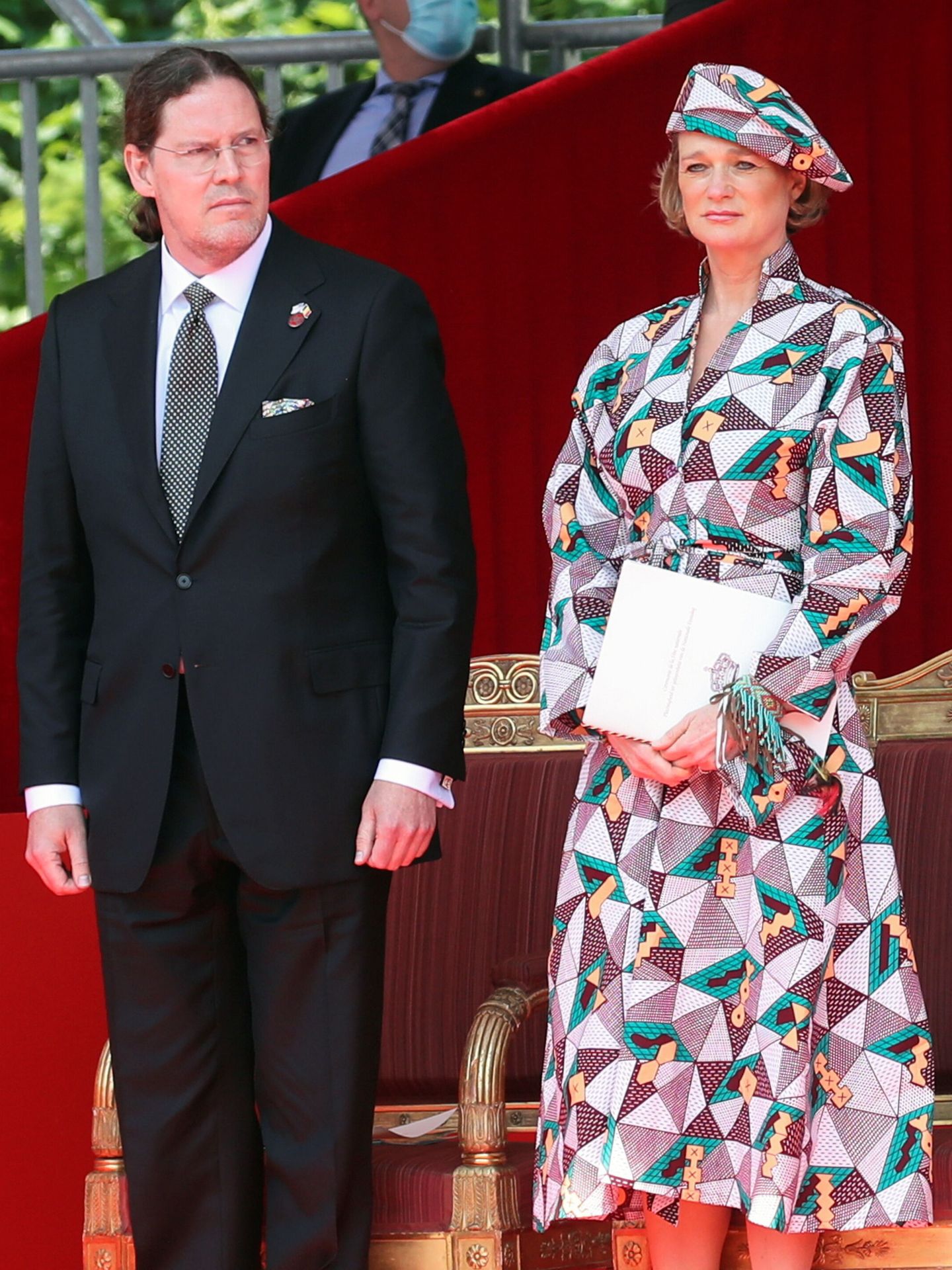 La princesa Delphine y su marido, James O'Hare. (Reuters/Yves Herman)