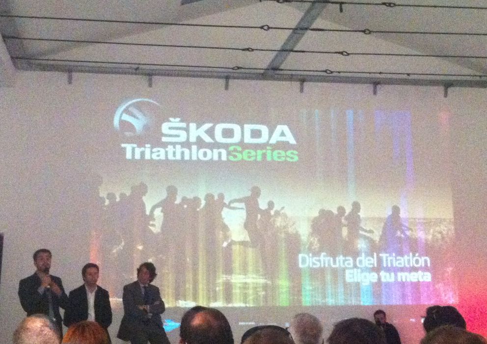 Foto: Presentación de las Skoda Triathlon Series. 