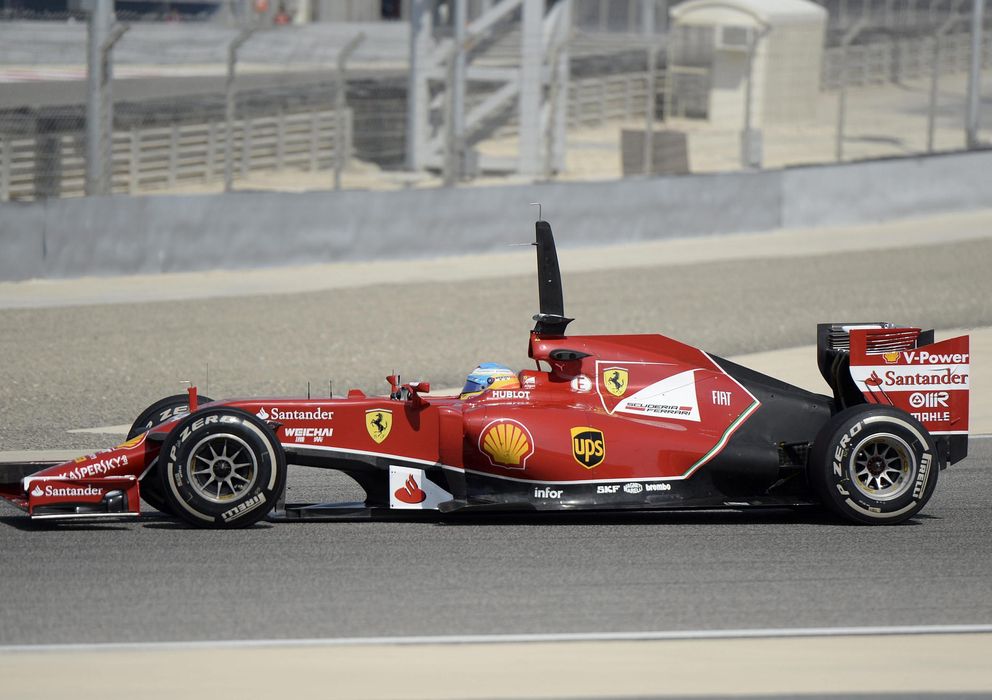 Foto: Fernando Alonso, este miércoles, en el trazado de Sakhir.