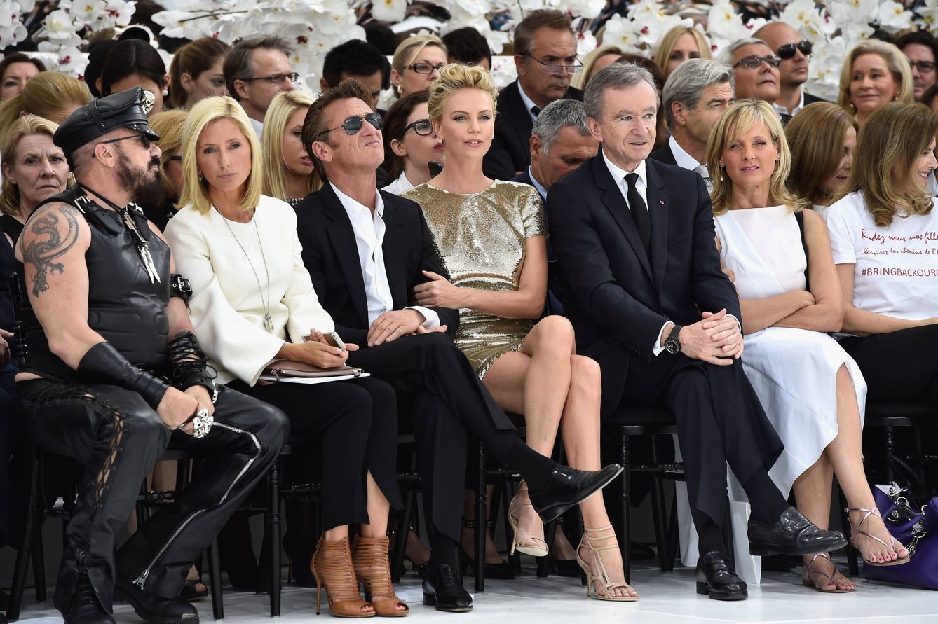 Marie-Chantal Miller, en el 'front row' de un desfile de Christian Dior. (Getty)