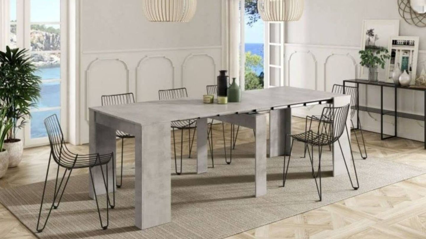 Descubre qué mesa extensible es la ideal según tu estilo de decoración. (Amazon/Cortesía)