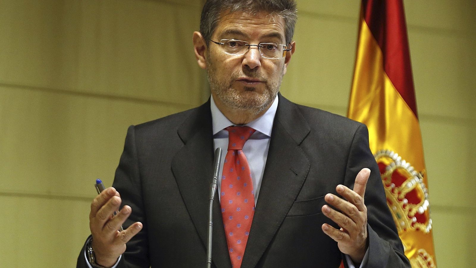 Foto: El ministro de Justicia en funciones , Rafael Catalá (EFE)