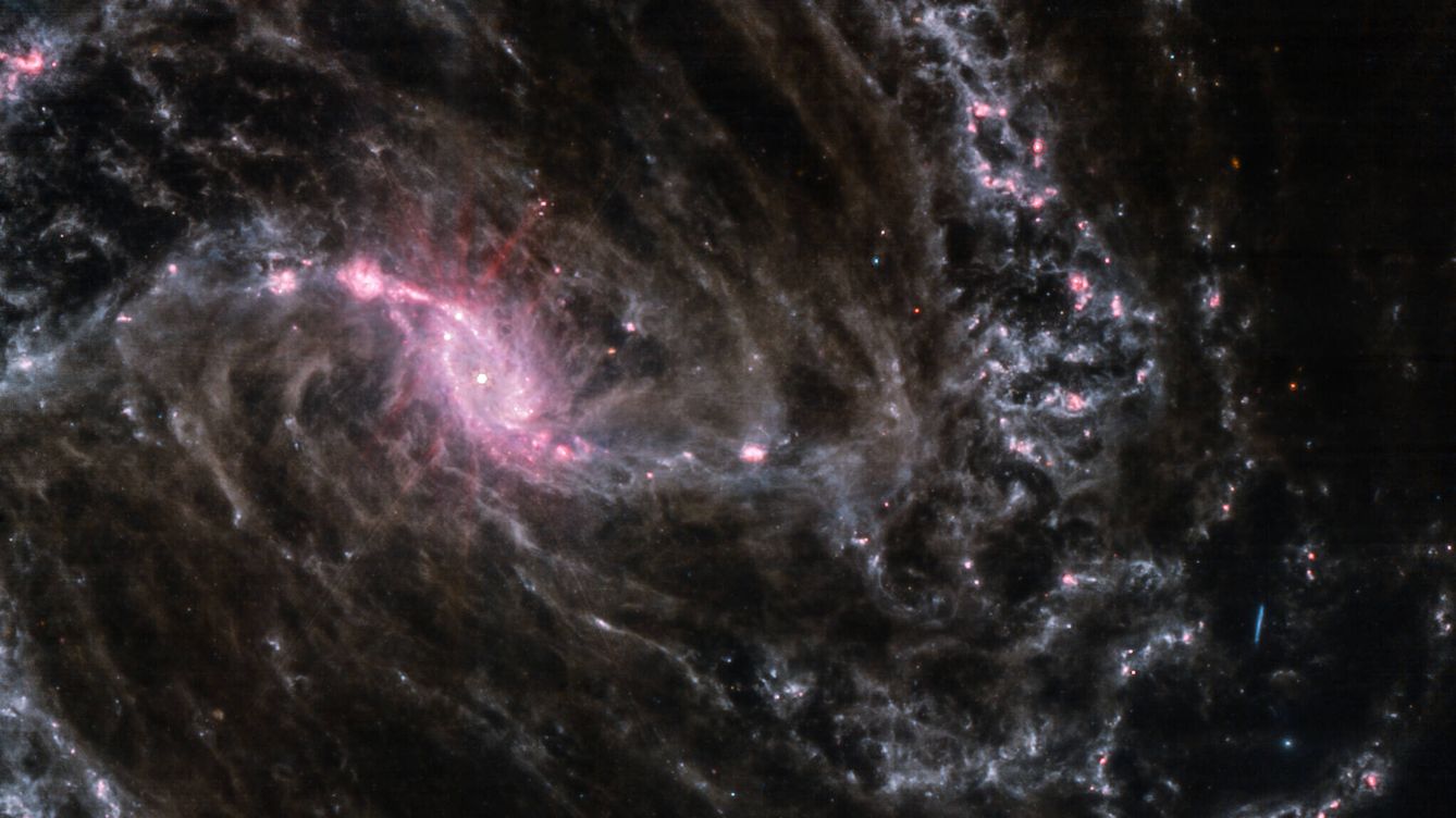 Foto: ¿Puede el Large Hadron Collider abrir un portal hacia otro lugar en el universo? Imagen de la galaxia NGC1365 capturada por el James Webb. (Judy Schmidt)