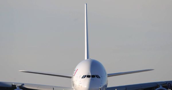 Foto: Primer A380 que salió de la línea de montaje de Airbus en 2004. (Airbus)