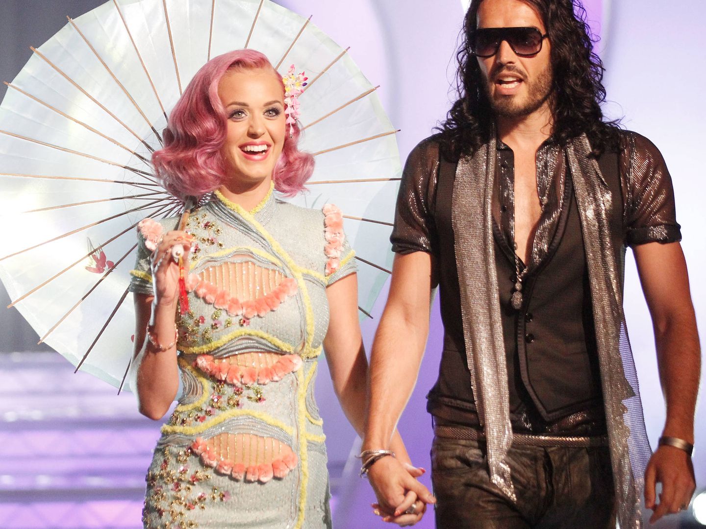 Katy Perry y Russell Brand, en 2011. (Getty)