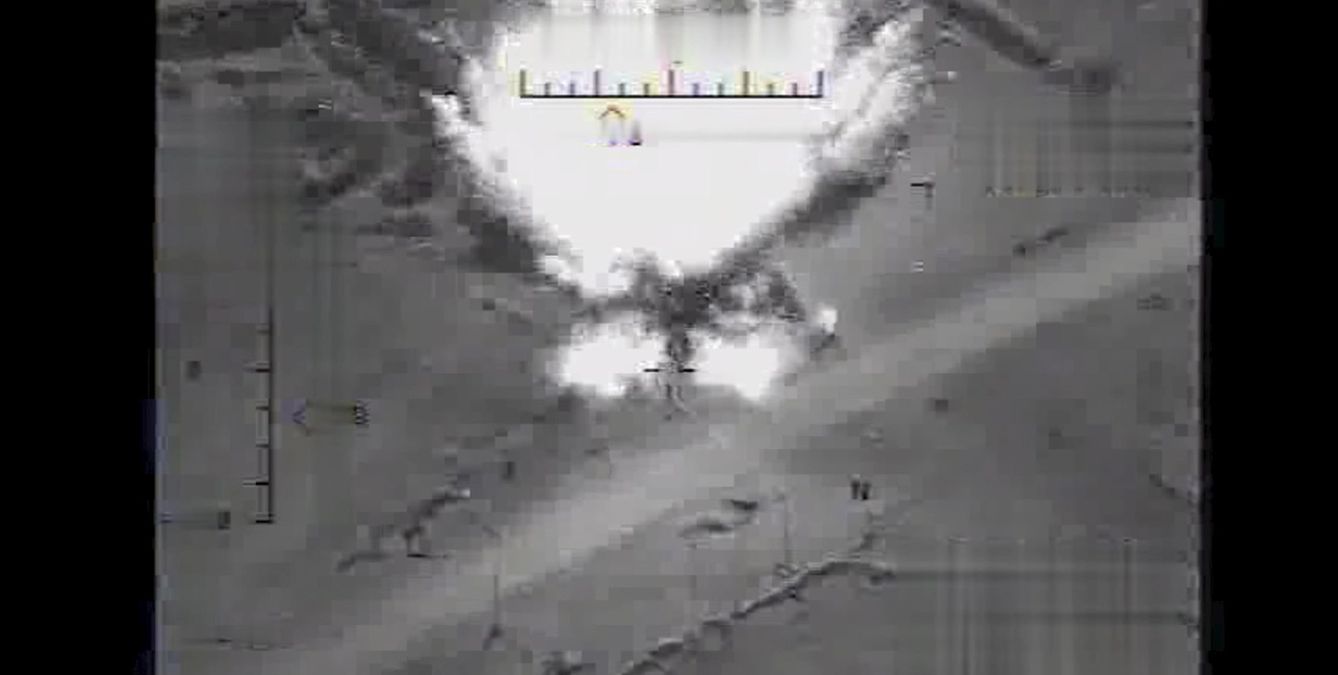 Bombardeo de un dron 'Predator' contra objetivos del ISIS en Irak, en diciembre de 2015 (Reuters)