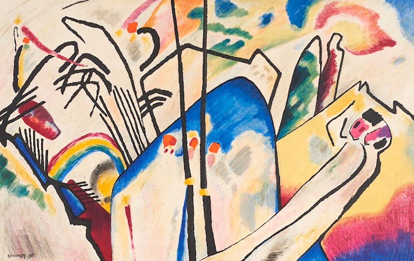 Composición IV (1911), de Kandinsky. (EFE)